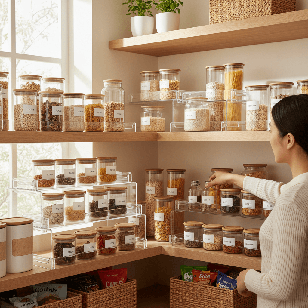 2. Shop Your Home for Budget Pantry Storage Solutions